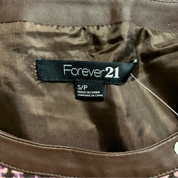 NWT Forever 21 Dress Womens Small Purple Retro Mod Tweed Pattern Pencil Business - Picture 6 of 8